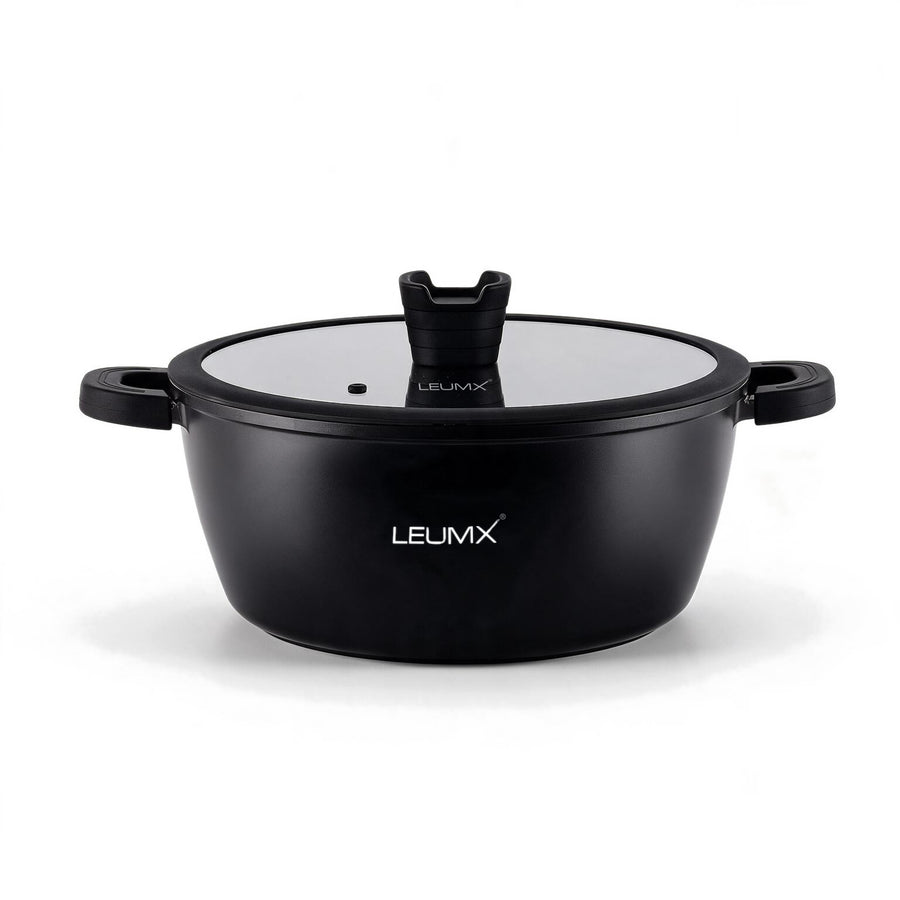 LEUMX Kazan Braadpan 26 cm met Glazen Deksel