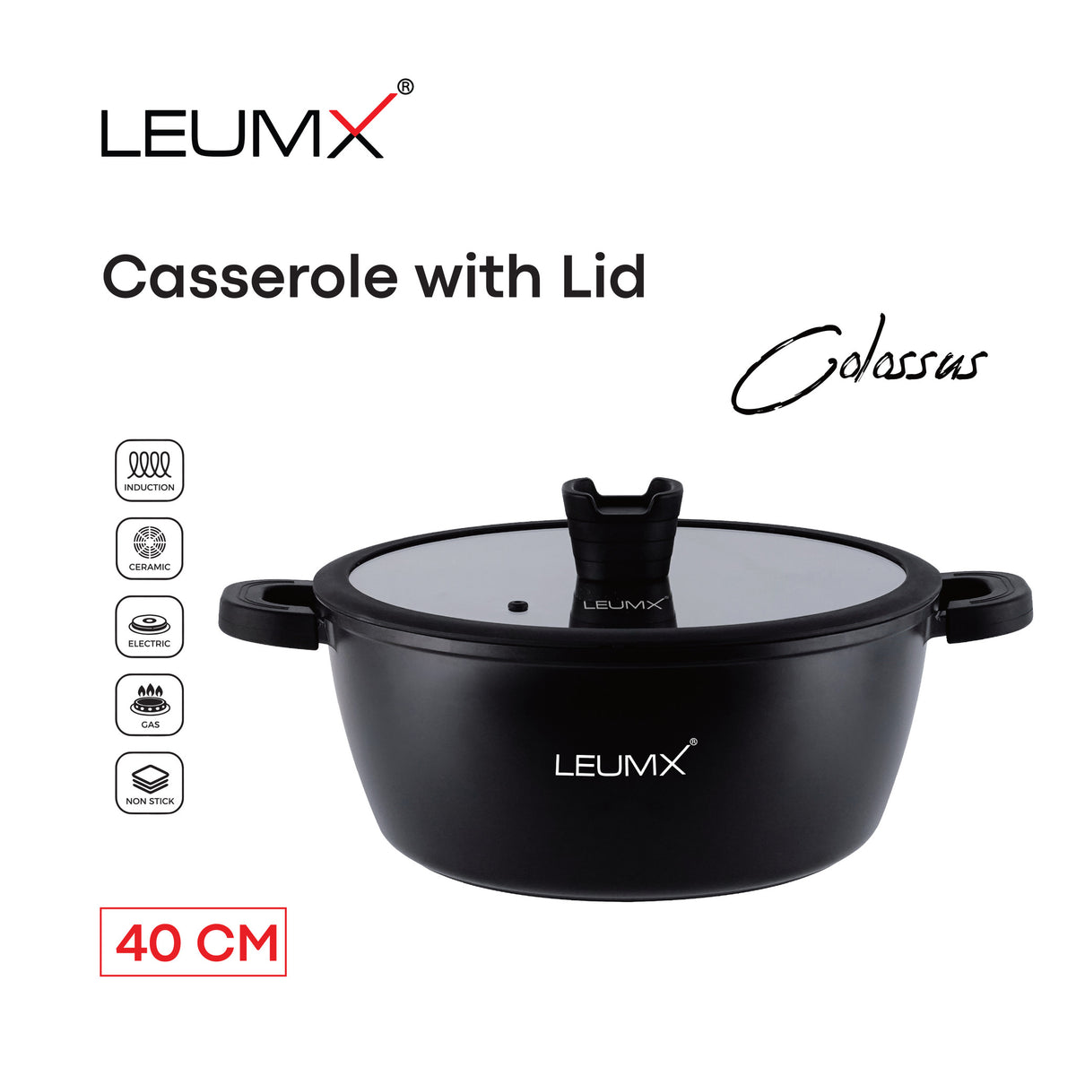 LEUMX Colossus braadpan 40 cm – kenmerken