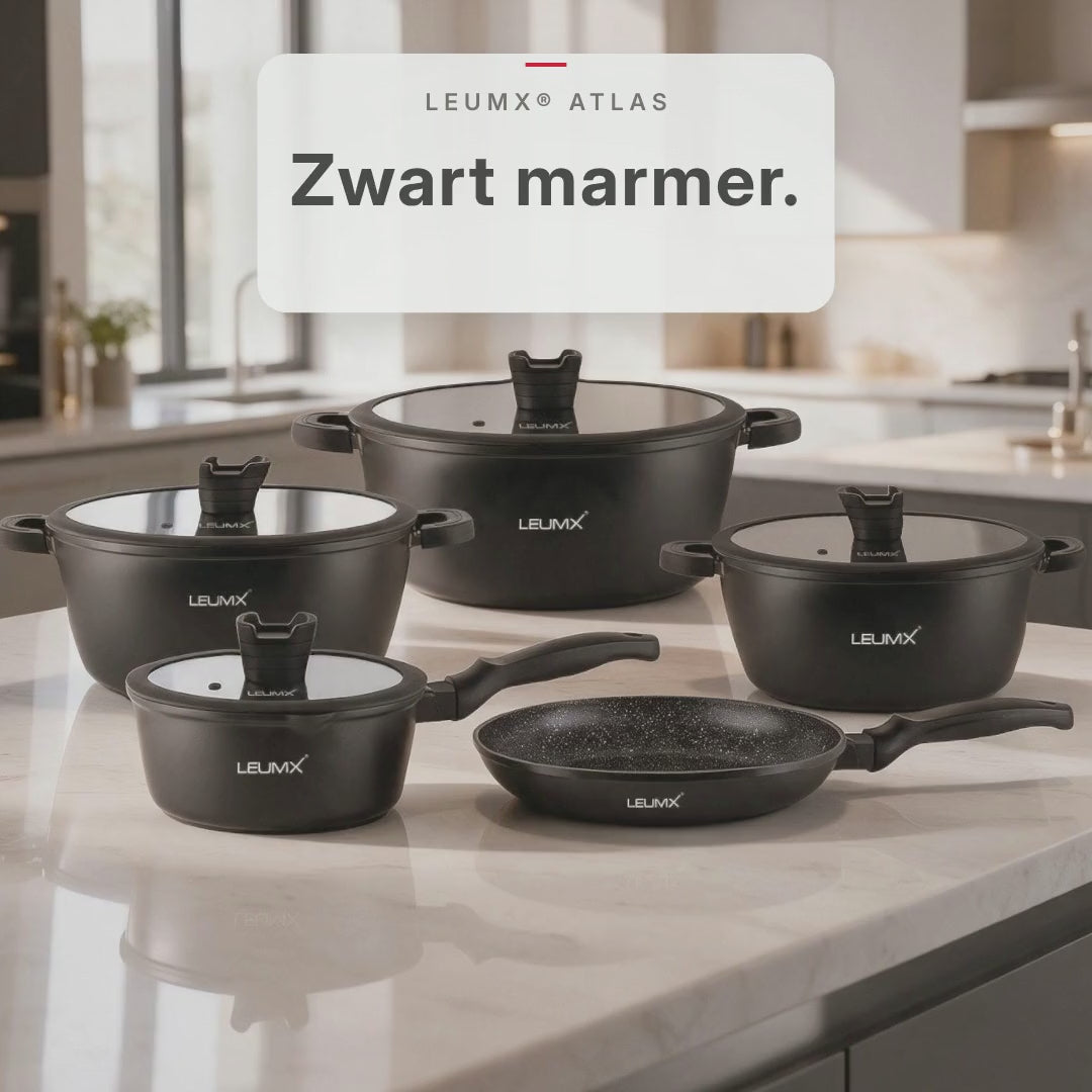 LEUMX Atlas pannenset 9-delig – productvideo